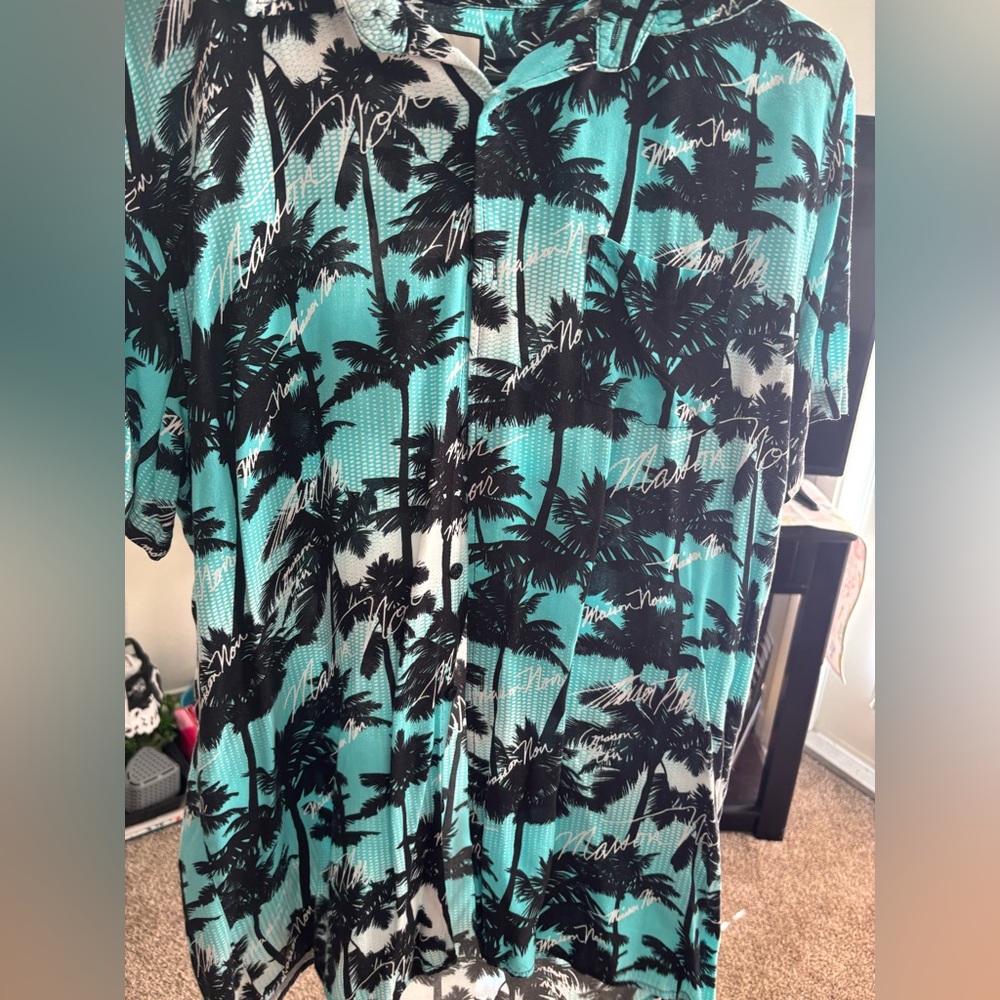 Tropical Palm Tree Print Shirt